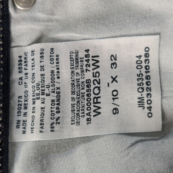 Wrangler Q-Baby No Gap Waistband Bootcut Blue Jeans Size  9/10 x 32 - Picture 15 of 17